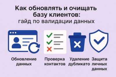Как обновлять и очищать базу клиентов: гайд по валидации данных