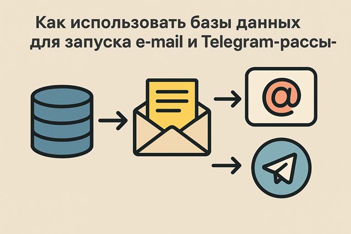 Как использовать базы данных для запуска e-mail и Telegram-рассылок