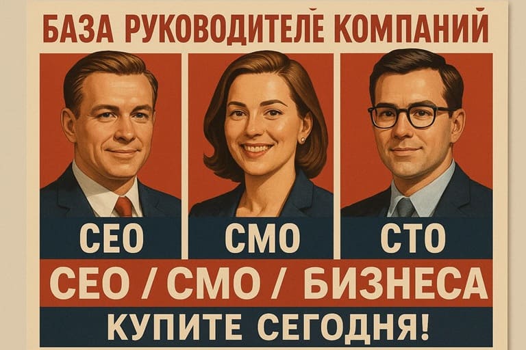 База руководителей компаний (CEO/CMO/CTO)