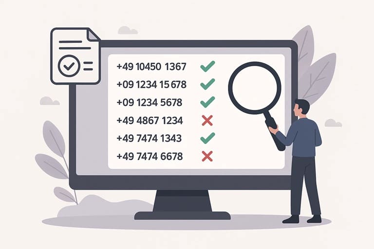Чекер номеров (проверка актуальности баз)